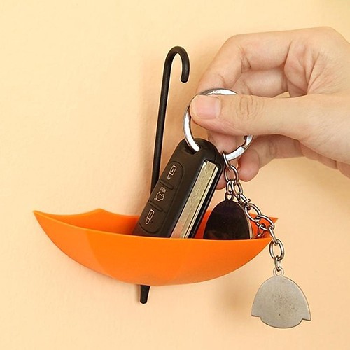 3 Cái Móc Treo Dính Tường Hình Chiếc Ô Treo Móc Khóa, Kính,..
