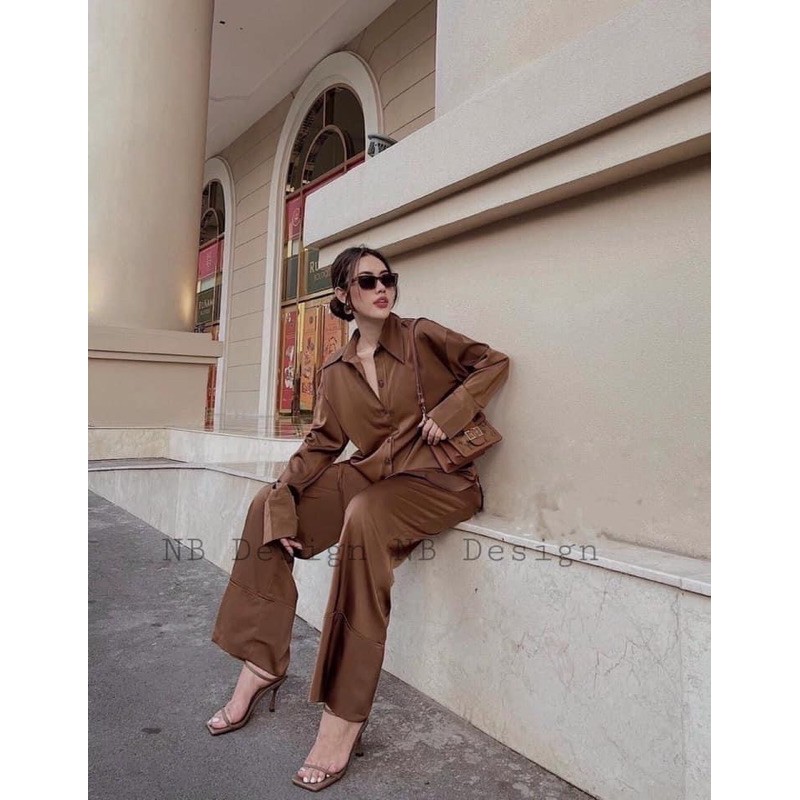 Set lụa trơn mềm mại tôn dáng | BigBuy360 - bigbuy360.vn