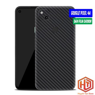 Miếng dán decal carbon mặt sau Google Pixel 4A chống trầy mặt lưng, chống bám vân tay