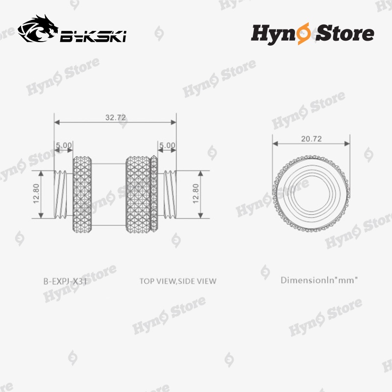 Extend kéo dài 21-32mm Bykski B-EXPJ-X31 Tản nhiệt nước custom - Hyno Store