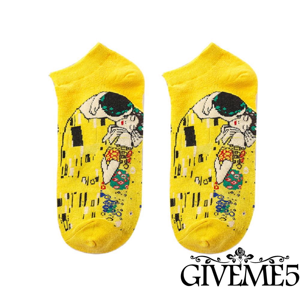 Vớ cổ chân in họa tiết tranh 3D