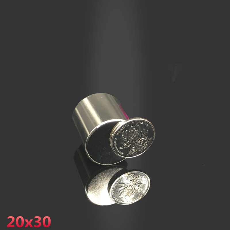 Nam châm viên trắng 20x30mm - loại nam châm trụ tròn đất hiếm lực hút mạnh