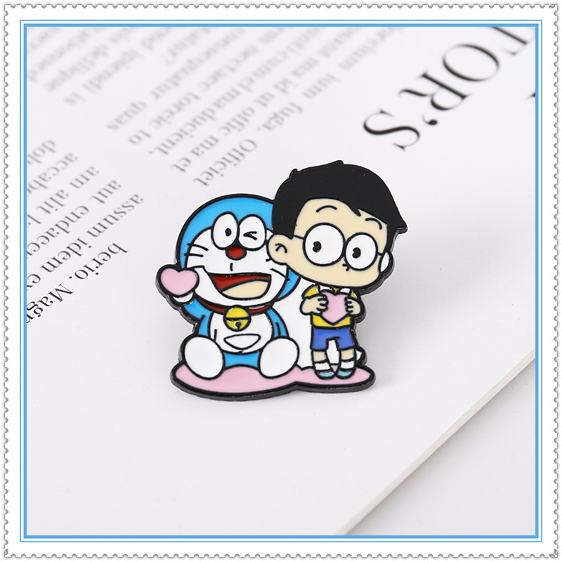 ★ Doraemon Series 01 - Anime Brooches ★ 1Pc Nobita Fashion Doodle Enamel Pins Backpack Button Badge Brooch