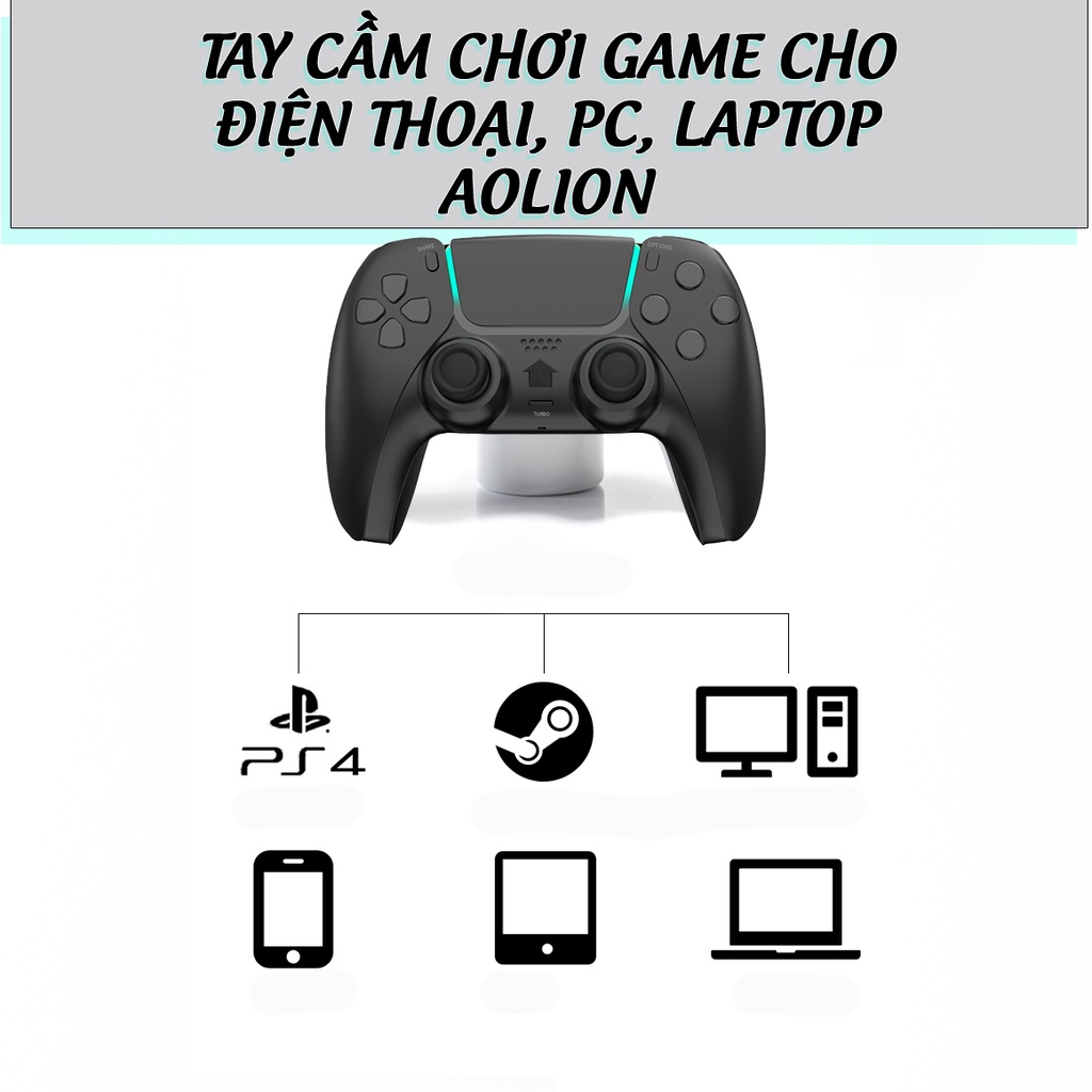 Tay cầm chơi game PC, Laptop, Điện thoại Aolion, Tay cầm Bluetooth Aolion