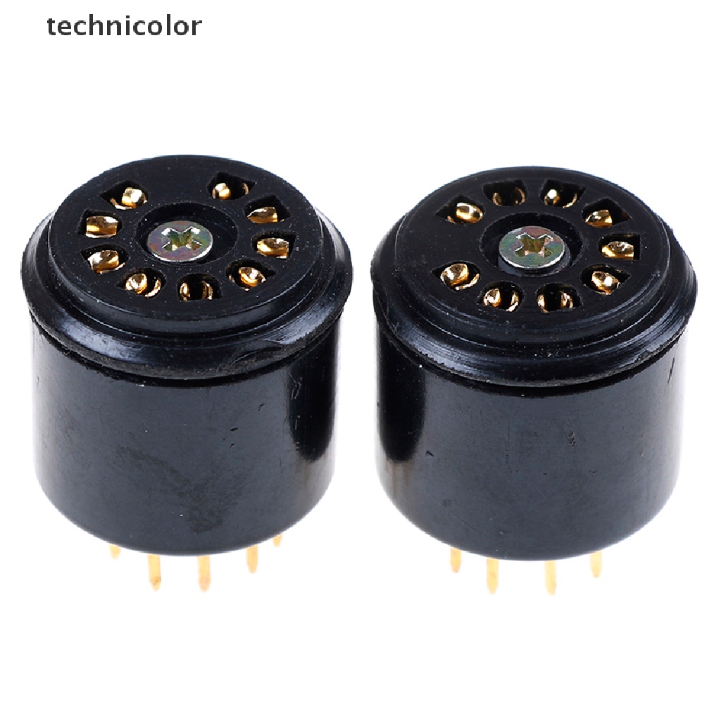 Set 2 Ống Nối 9 Pin Mạ Vàng Kiểm Tra Chuyên Dụng Cho 12AX7 ECC83 5670 6DJ8