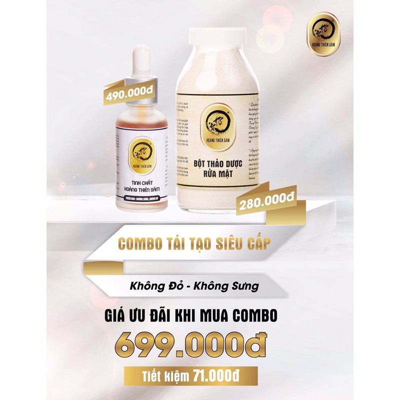 combo Hoàng Thiên Sâm VIP ⚡️Freeship ⚡️trả lại làn da trắng mịn đều màu với bản VIP