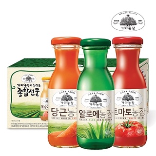 Nước trái cây nguyên chất Gaya Farm - Hàng nội địa Hàn Quốc - Chai thủy tinh 180ml