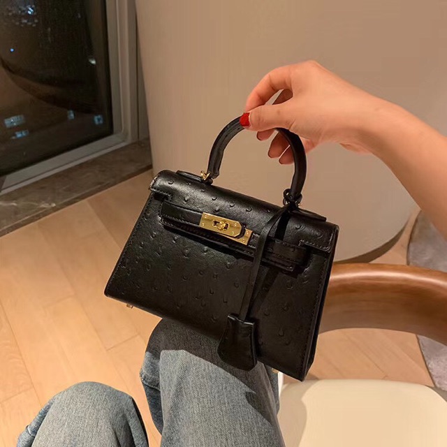 Túi hm đà điểu size 22 fullbox