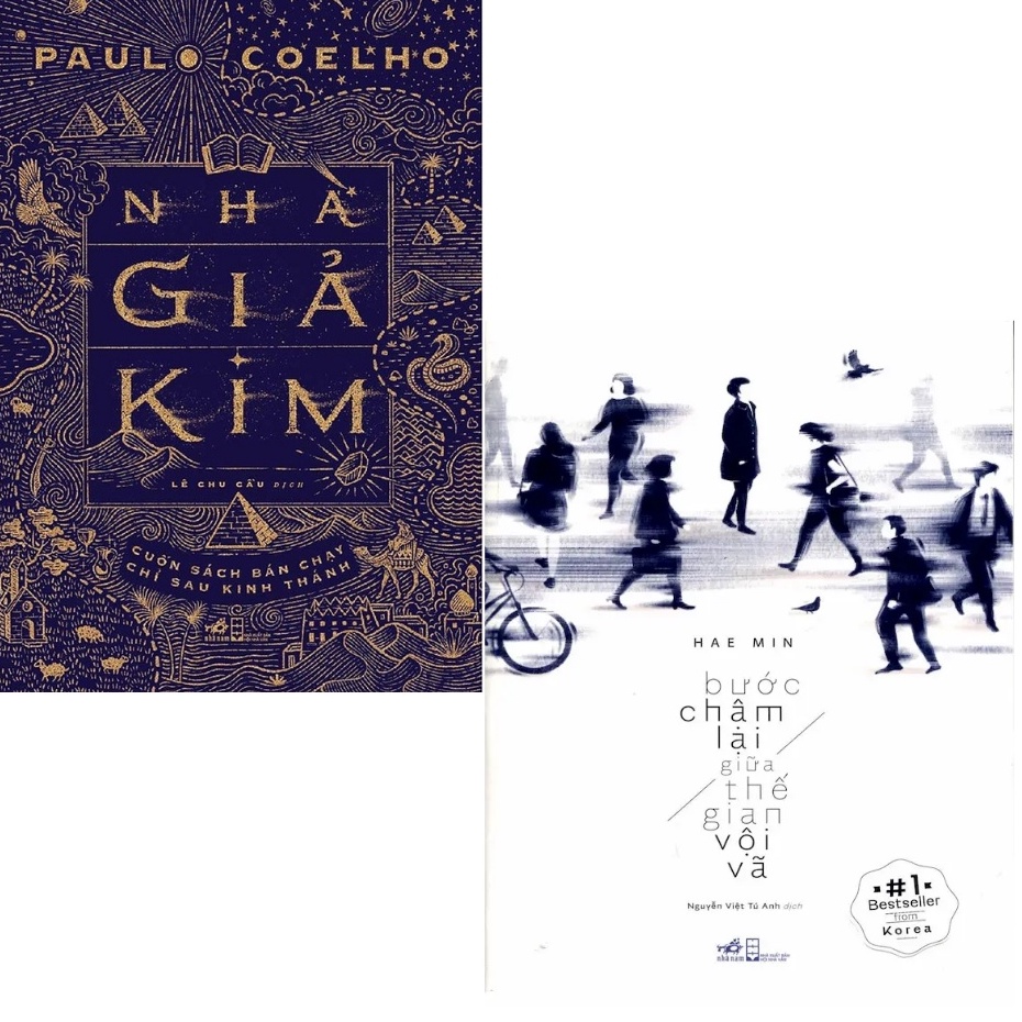 Sách Combo 2 cuốn : Bước Chậm Lại Giữa Thế Gian Vội Vã ( tái bản ) nn + Nhà Giả Kim (bìa mới) nn