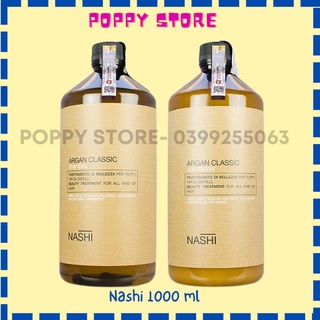 Dầu gội xả phục hồi hư tổn nashi argan 1000ml