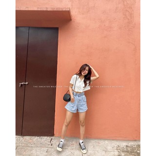 Áo croptop lửng cổ V cài cúc (ảnh thật)