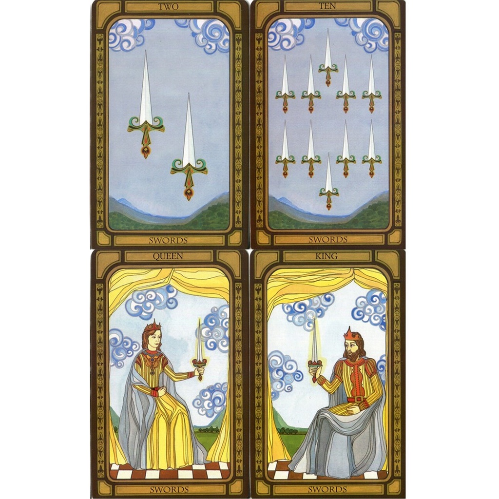 Bộ Bài Golden Tarot (Liz Dean - CICO Books) (Mystic House Tarot Shop) - Bài Gốc Authentic Chính Hãng 100%
