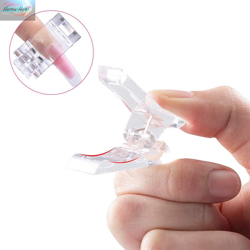 [Hàng mới về] Set 10 kẹp nhựa giữ cố định móng tiện dụng