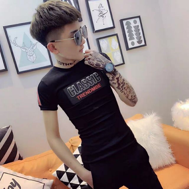 Áo thun nam tay ngắn in CLASSIC áo thun teen nam nữ hot | BigBuy360 - bigbuy360.vn