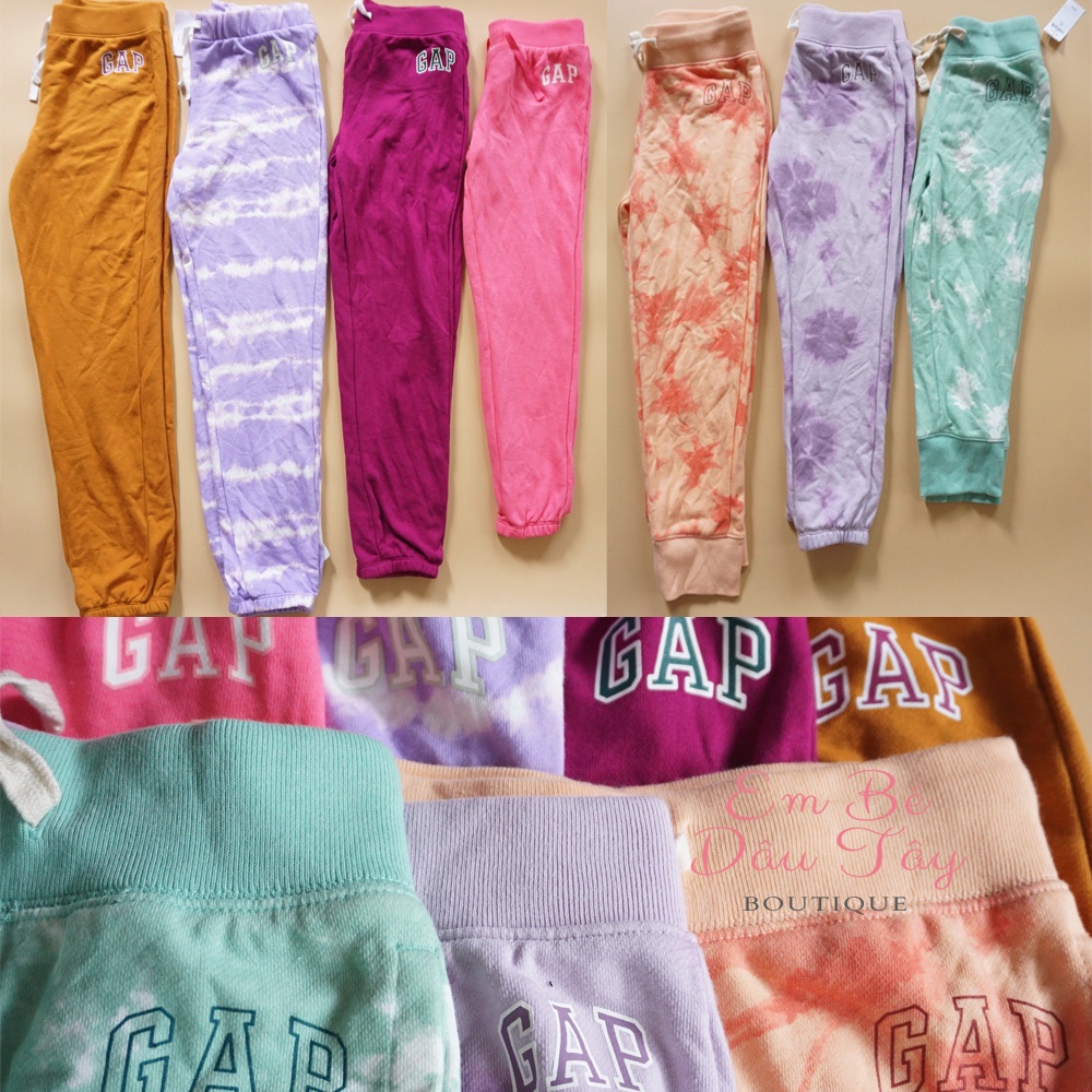 Quần jogger da cá, nhung tăm GAP cho bé gái 0-16 tuổi  Quần dài da cá bé gái QUẦN THU ĐÔNG bé mẫu giáo, cấp 1 2