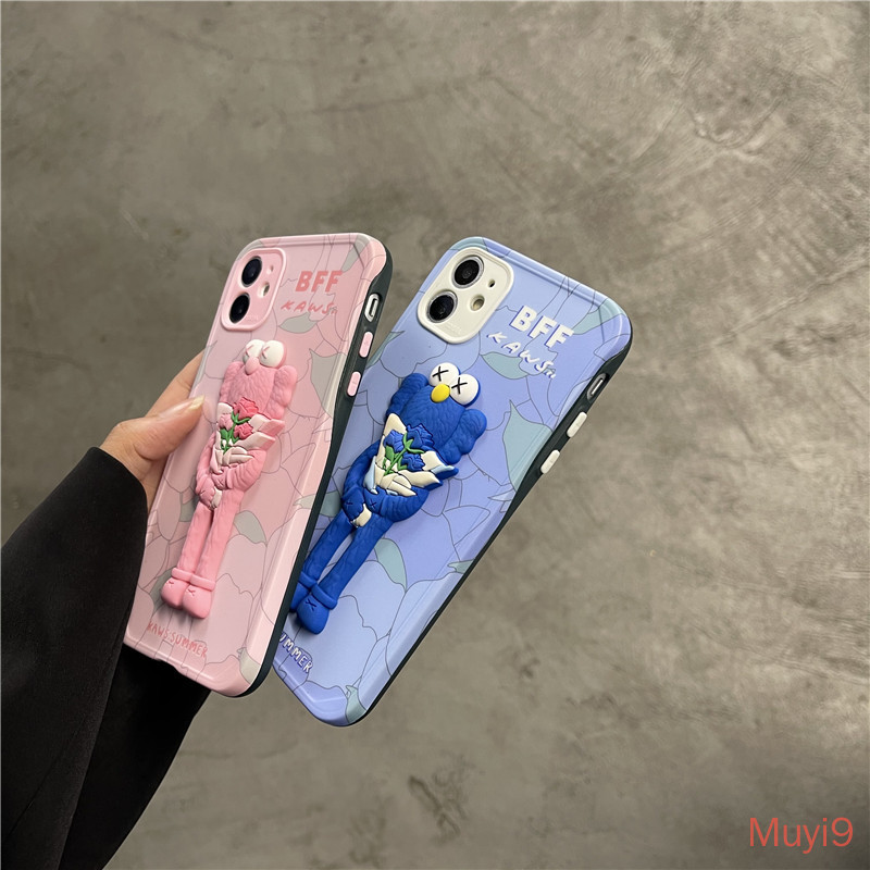 KAWS IPHONE Ốp Lưng Tpu Họa Tiết Hoạt Hình Dễ Thương Cho Iphone12Pro Max I12 Iphone11Promax X Xsmax Xr I8 / Se2 Iphone7Plus | BigBuy360 - bigbuy360.vn