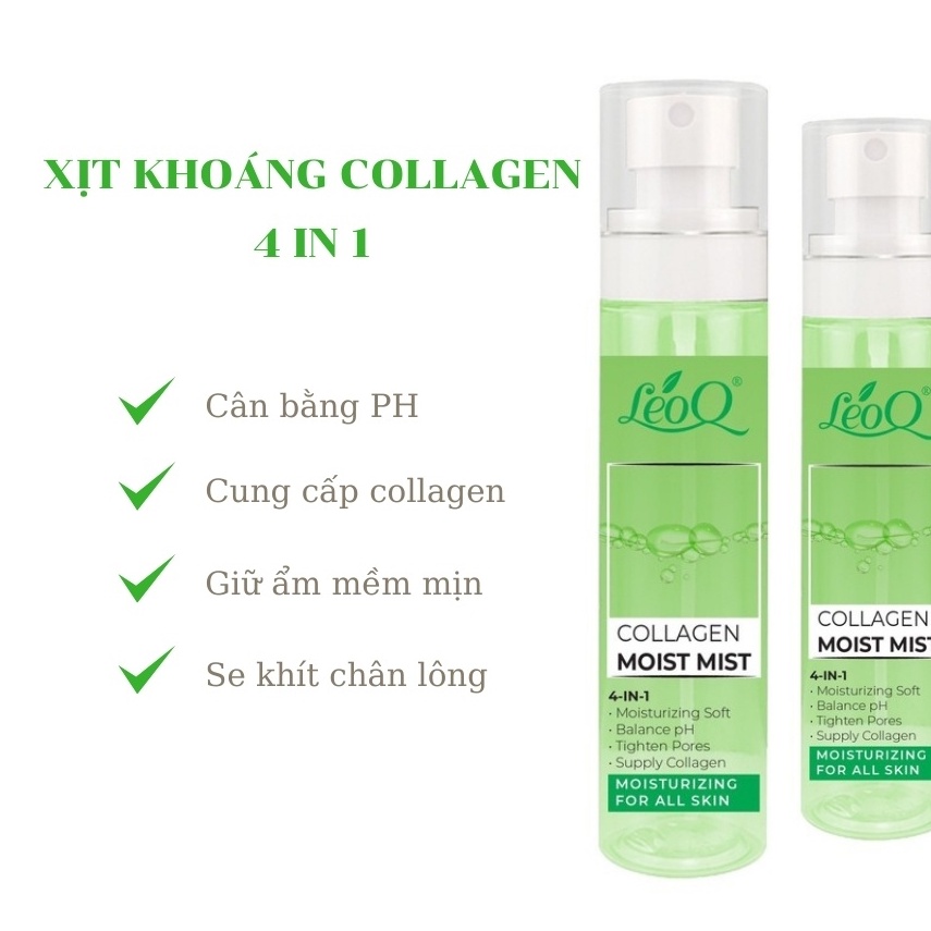 Xịt khoáng dưỡng ẩm da mặt LeoQ 120ml 159K(có tặng kèm)