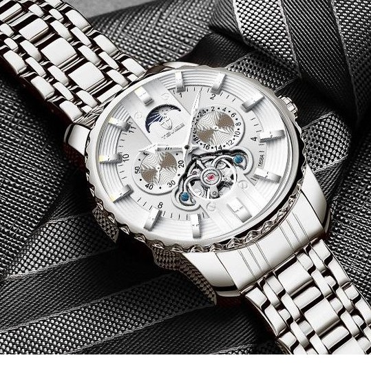 Đồng Hồ Cơ Nam TEVISE T856A Chạy Cơ Automatic Dây Thép Cao Cấp - Đồng hồ cơ cao cấp - Bảo hành 6 Tháng