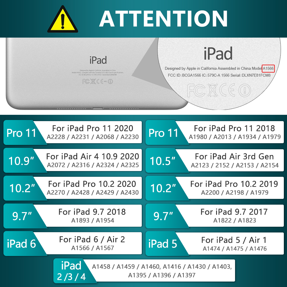 Bao Da Kèm Miếng Dán Màn Hình Cho Ipad Air 4th 2020 10.9 / Ipad 8th 10.2 Inch 7th 6th 5th Gen Air4 3 2 1 9.7 2018 Pro 11 2020 10.5 Mini 5 4