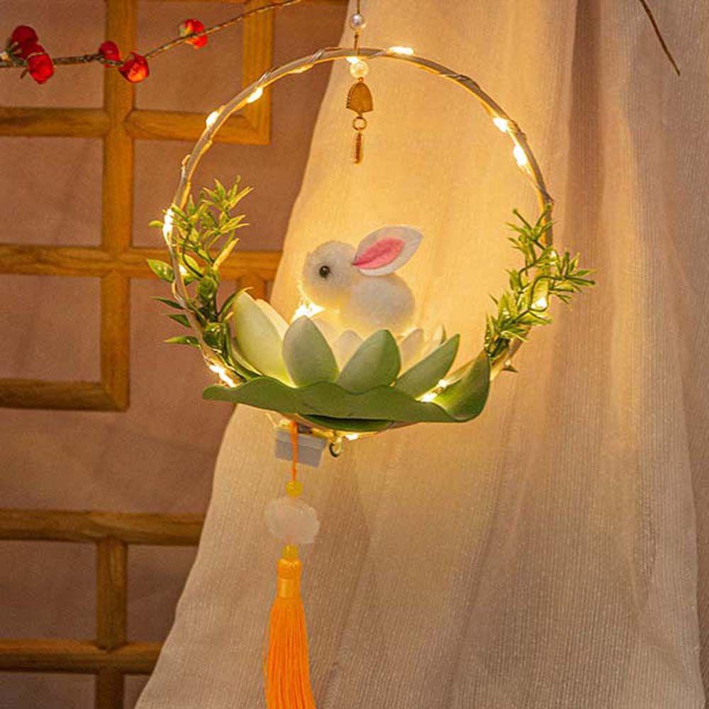 Lồng Đèn Hình Thỏ Handmade DIY Trang Trí Nhà Ở