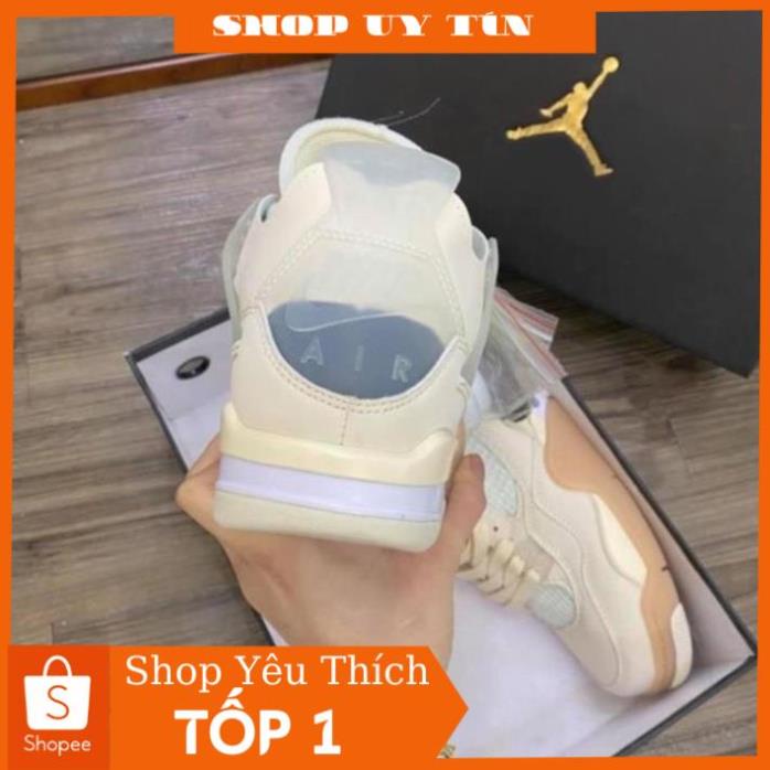 20Giày thể thao Jordan 4 OFF WHITE, giày thể thao nam nữ full phụ kiện