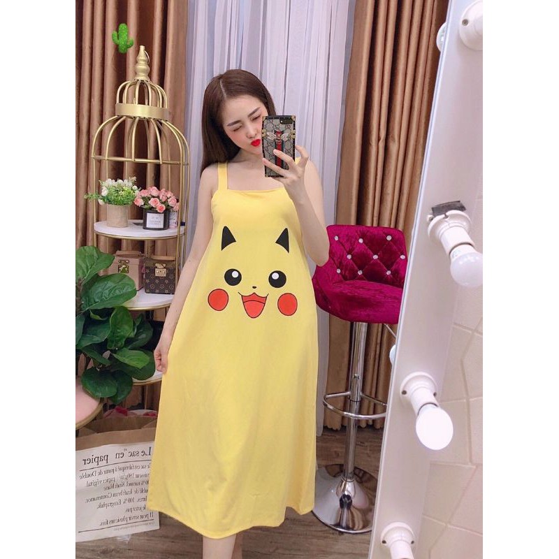 🎀🎀 Đầm ngủ suông chất cotton mềm mát mặc ở nhà 🎀🎀 | BigBuy360 - bigbuy360.vn