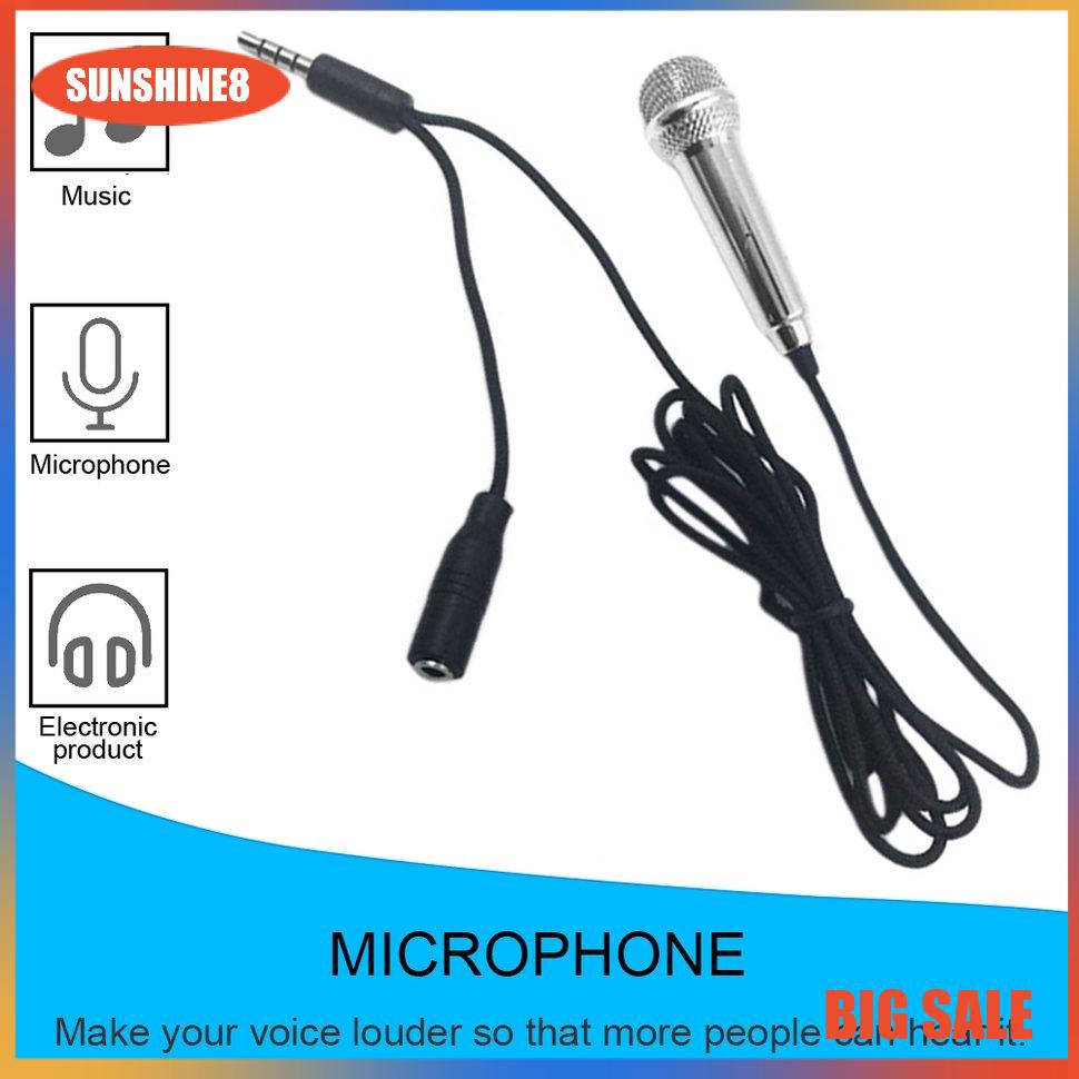 Micrô Karaoke có dây  micro hát karaoke mini 2022 cho điện thoại / máy tính
