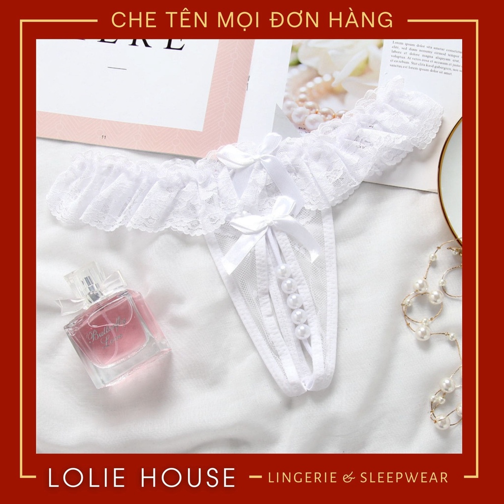 Quần lót lọt khe xẻ đáy không đáy phối ren sexy hở đáy gợi cảm dành cho nữ LOLIE HOUSE - LK15 | BigBuy360 - bigbuy360.vn