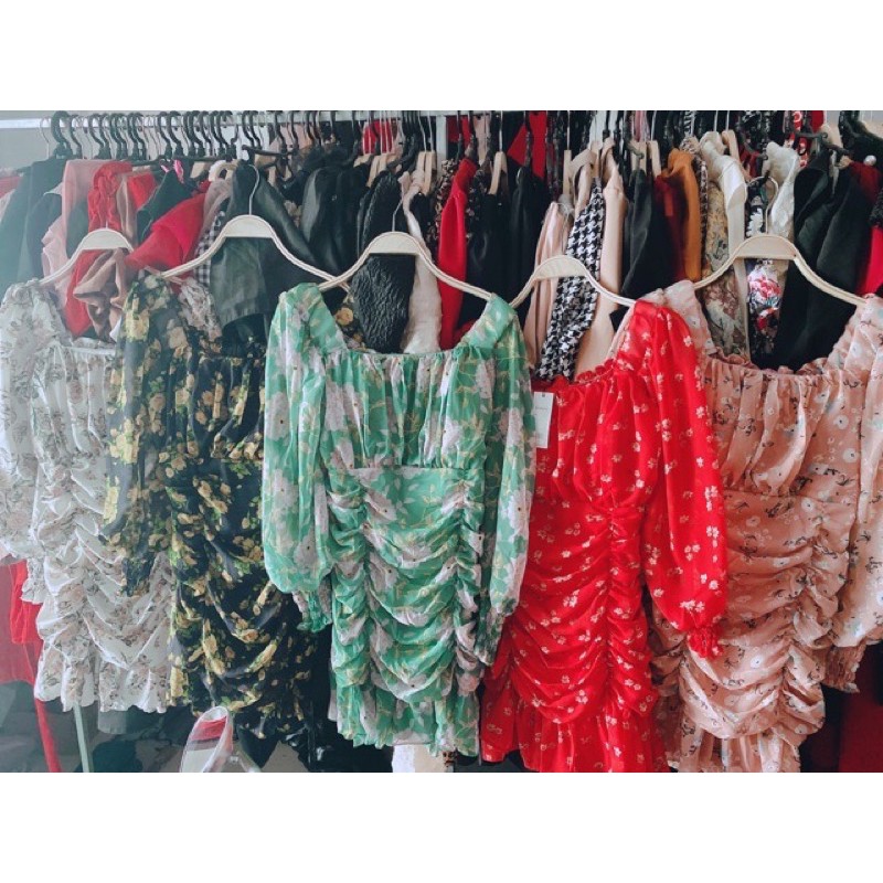 đầm hoa voan nhún bigsize 55kg-90kg✅🥰🥰 | BigBuy360 - bigbuy360.vn