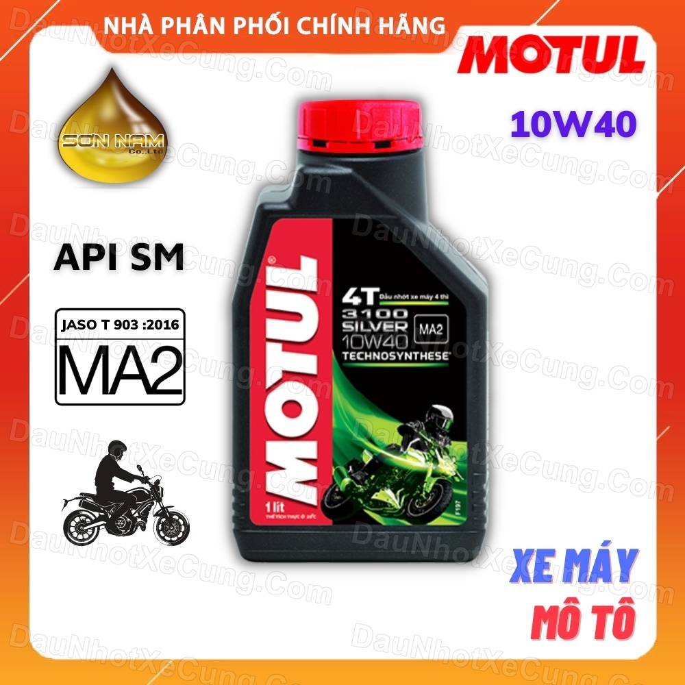 Nhớt Motul 3100 Silver 10W40 4T chuyên xe số chính hãng