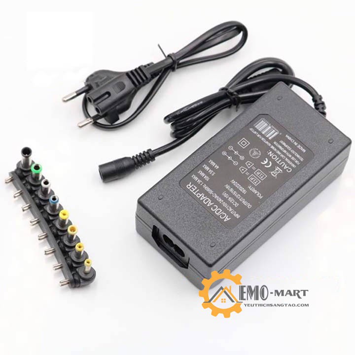 Bộ đổi nguồn đa năng từ 220v sang 12v-24v 5A ⚡️𝗕𝗛 𝟭𝟮 𝗧𝗛𝗔́𝗡𝗚⚡️ 8 đầu chuyển đổi kích thước khác nhau