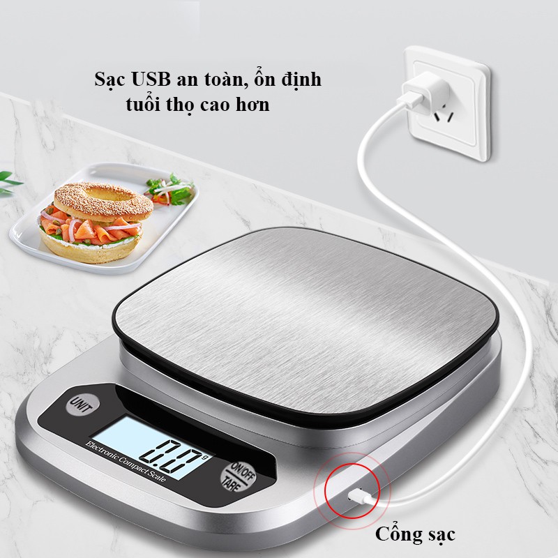 Cân Tiểu Ly Điện Tử Siêu Chính Xác Precision 3kg - 0.1g, 5kg - 0.5g Cân Tiểu Li Nhà Bếp Mini Compact Scale