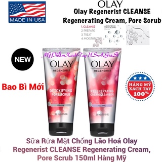   HàngMỹ Sữa rửa mặt chống lão hóa Olay Regenerist Cleanser dạng tuýp 150ml 