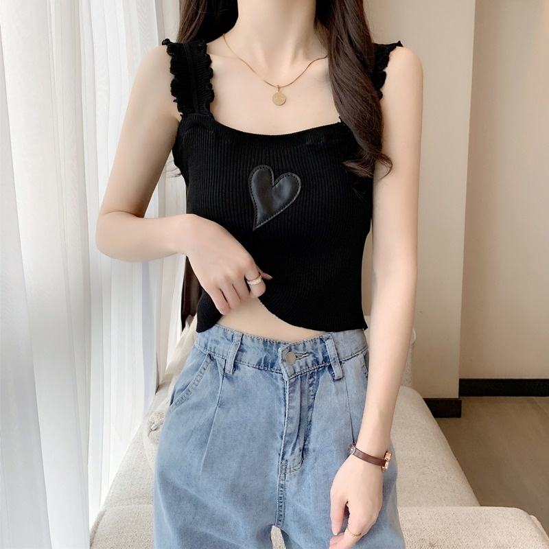 Áo hai dây dệt kim ZHELIHANGFEI thiết kế thời trang/ nấm