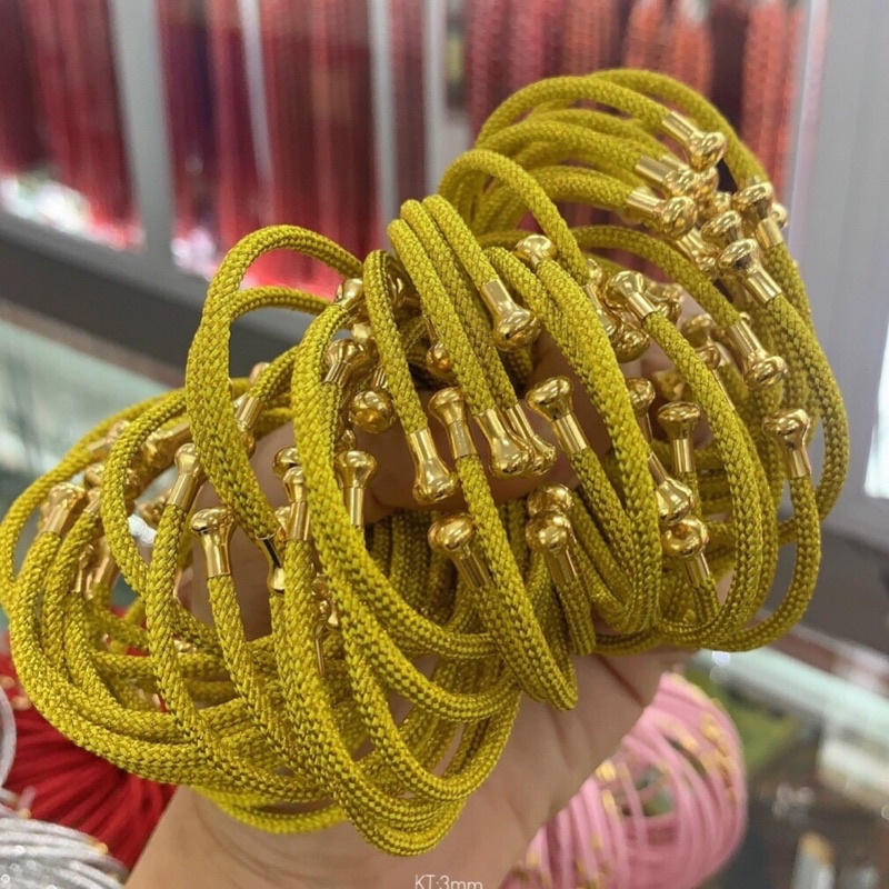 GIÁ SỈ  Vòng tay cước cứng đeo charm [TẶNG CHẶN CAO SU] - Dây 3mm hàng loại 1 PH016