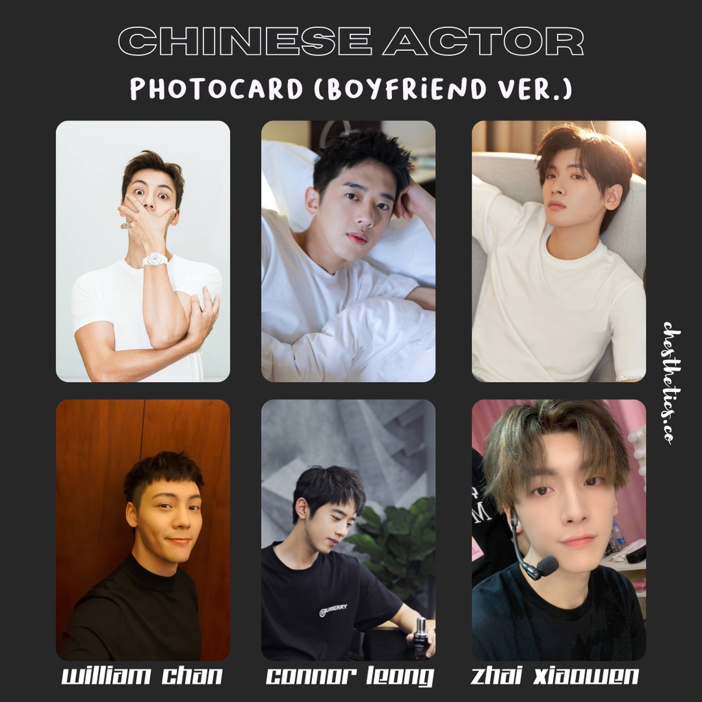 [ CHINA ACTOR ] Ảnh Card Bo Góc Diễn Viên Nam Trung Quốc - Chủ Đề Boyfriend [ PHOTOCARD ]
