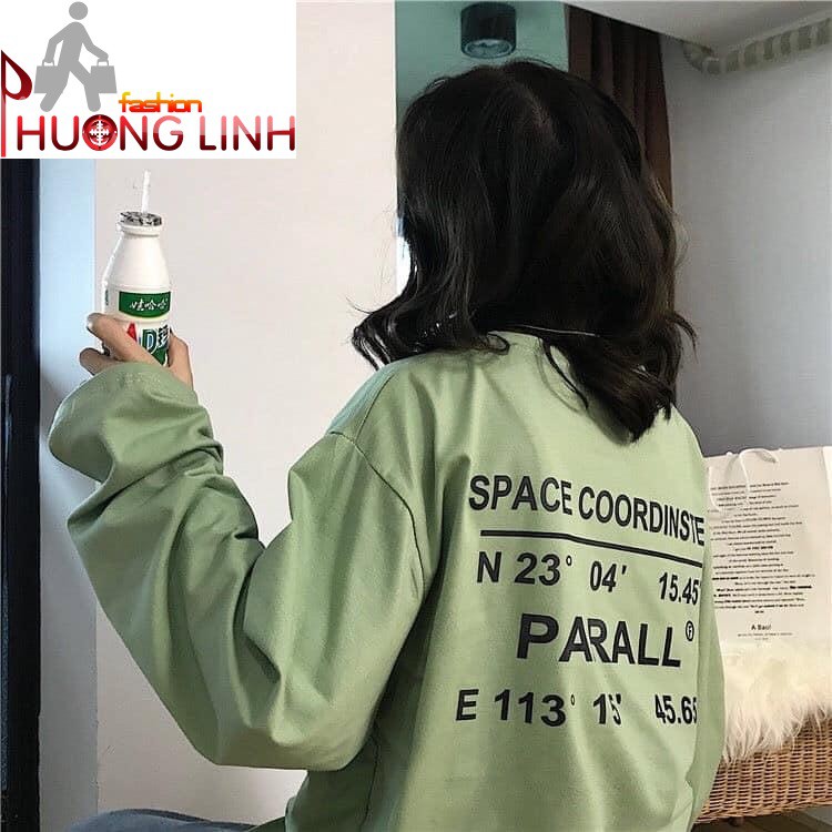 [Có full video] Áo thun dài tay unisex nam nữ đều mặc được - Space Coordinstes - Parall - Thời Trang Phương Ling - 01058 | BigBuy360 - bigbuy360.vn
