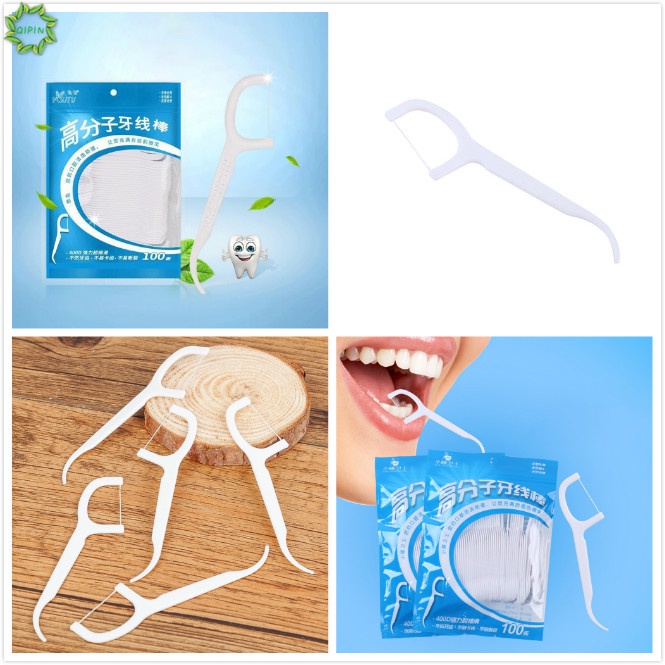 Bộ 100 Tăm Chỉ Nha Khoa Sử Dụng Một Lần Tiện Dụng