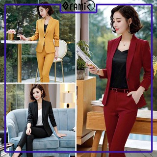Vest Nữ Đẹp ❤️𝑭𝑹𝑬𝑬𝑺𝑯𝑰𝑷❤️ Giảm 5K khi nhập mã [ AO BLAZER ] ❤️ Bộ Vest Nữ Gồm Áo Vest Quần Dài Kiểu Dáng Hàn Quốc