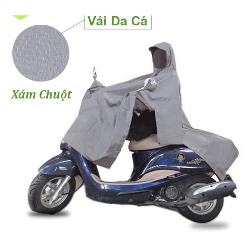 Áo Mưa Vải Dù Da Cá Xẻ Tà Cánh Dơi (Giá sỉ, Cao Cấp) - Hàng Xưởng RẠNG ĐÔNG