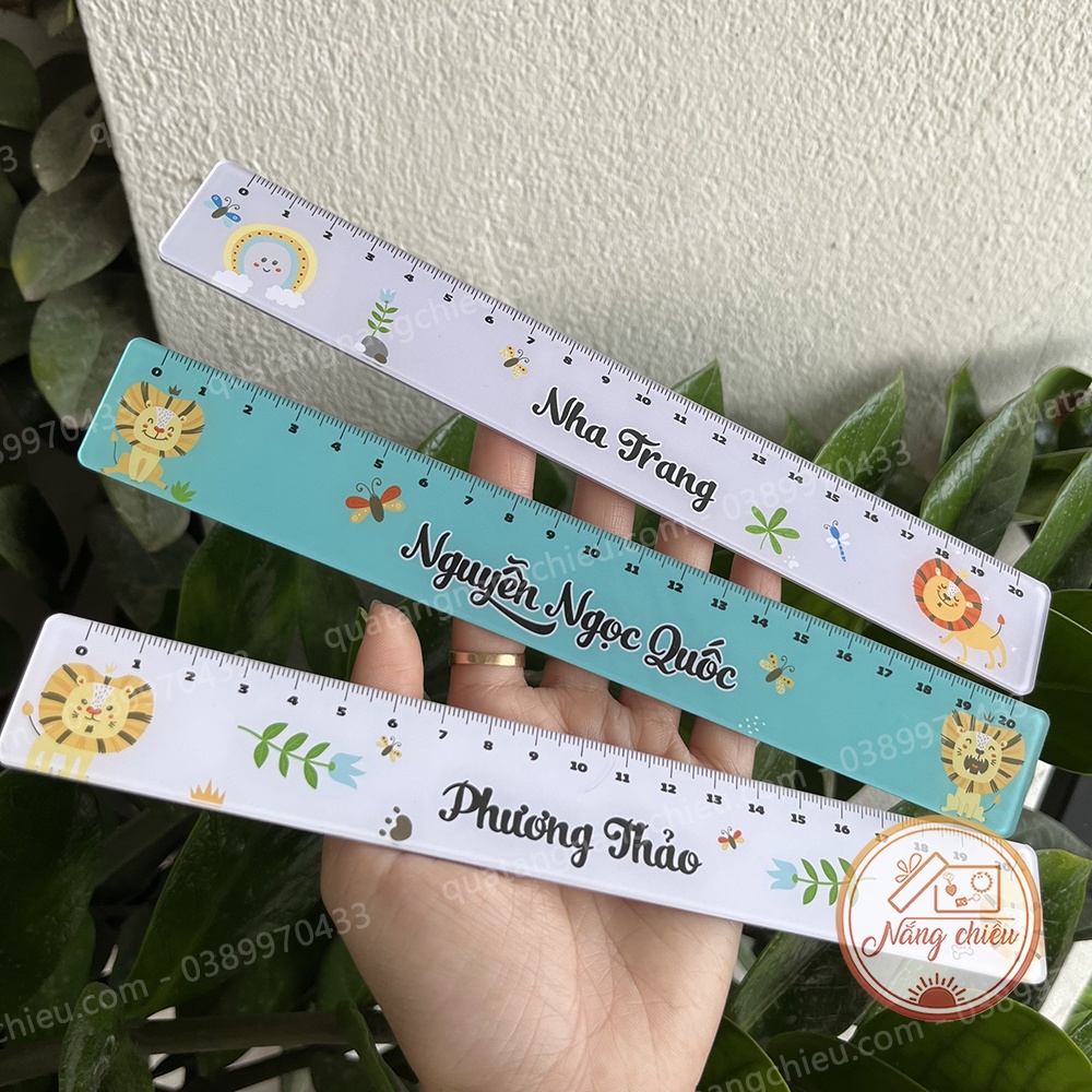 Thước kẻ học sinh, giáo viên,  In ảnh và thiết kế theo yêu cầu, 12 con giáp