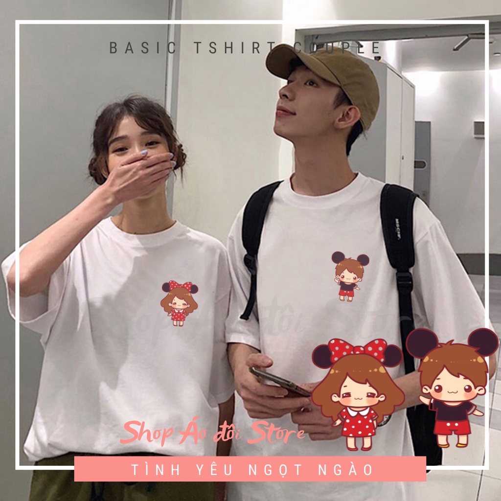 Áo đôi nam nữ đẹp giá rẻ❤️SHOP ÁO ĐÔI STORE❤️ thun cotton - form áo unisex nam nữ mặc thoải mái ! HÌNH IN KHÔNG TRÓC !