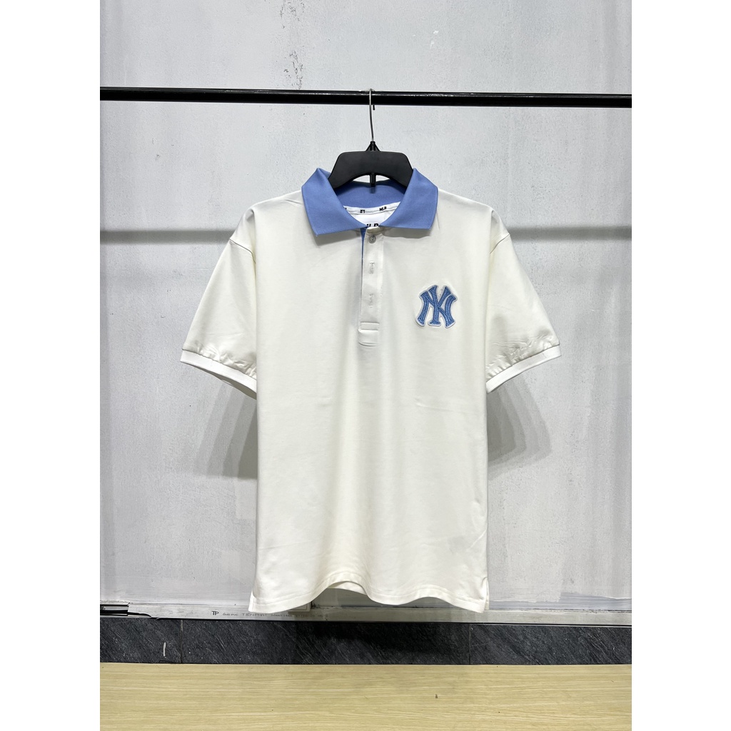 Polo NY MLB Basic unisex nam nữ in hình Monogram Mega -Logo cá tính THE.LAZ