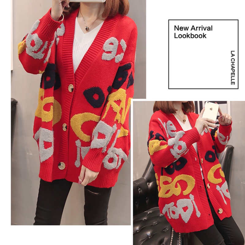 Áo khoác cardigan dệt kim tay dài