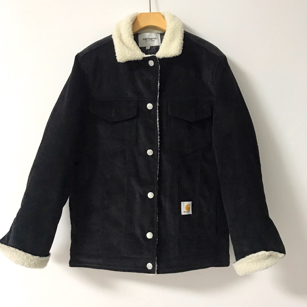 O7AO Carhartt Carhart thickened jacket cotton-padded coat corduroy lamb fleece coat couple loose retro men's and women's 2021