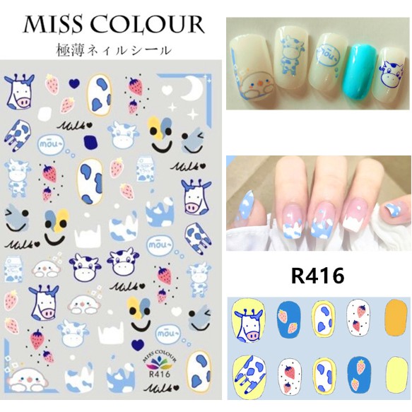 Sticker trứng cút, hình độc đáo dán móng tay nail mẫu mới