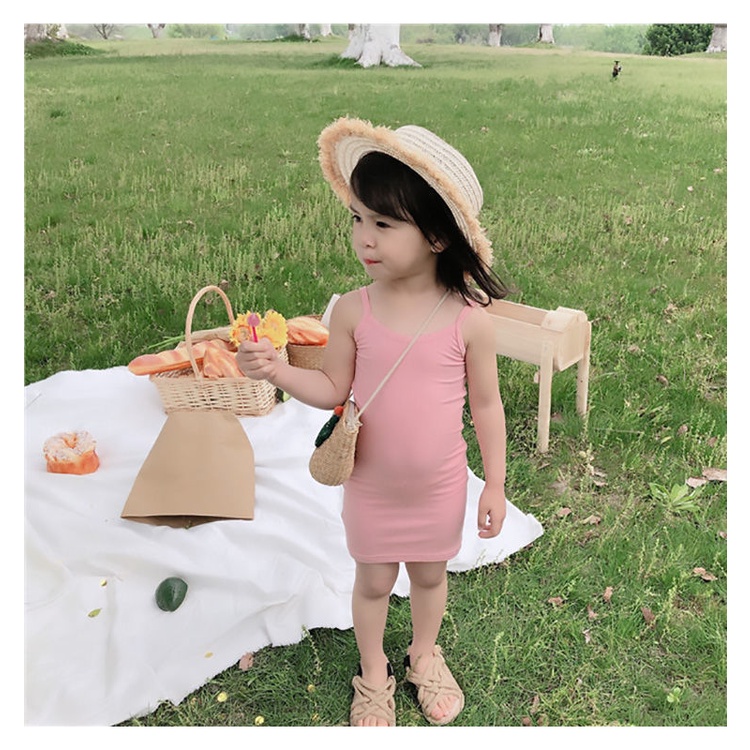 [Babycat] Hàng Có Sẵn Đầm Yếm Ôm Dáng Vừa Vặn Mùa Hè 2022 Phong Cách Nhật Bản Hàn Quốc Cho Bé Gái