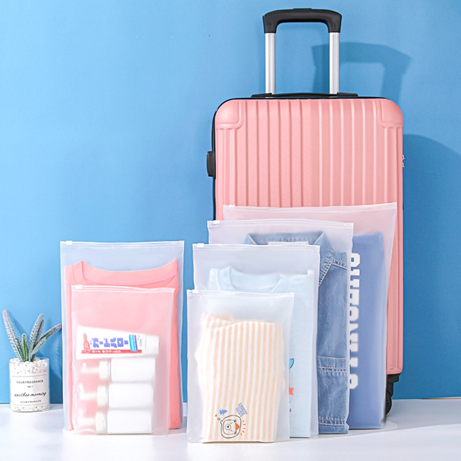 Túi Zip Trong Suốt Đựng Quần Áo, Đồ Lót, Vật Dụng Cá Nhân Đa Năng, Tiện Dụng M010