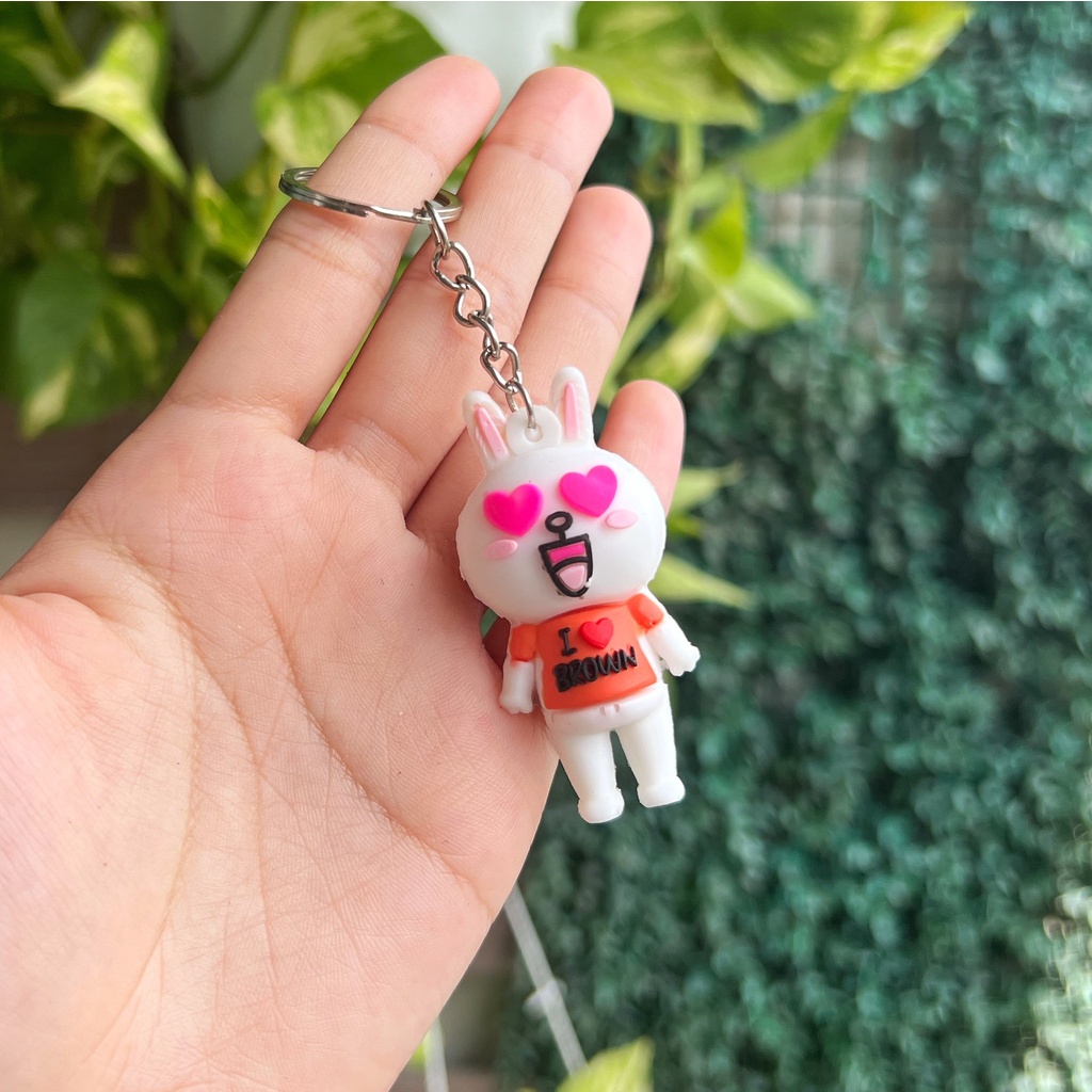 Móc Khoá Hình Thú, Hoạt Hình 3D Dễ Thương, Được Lựa Mẫu