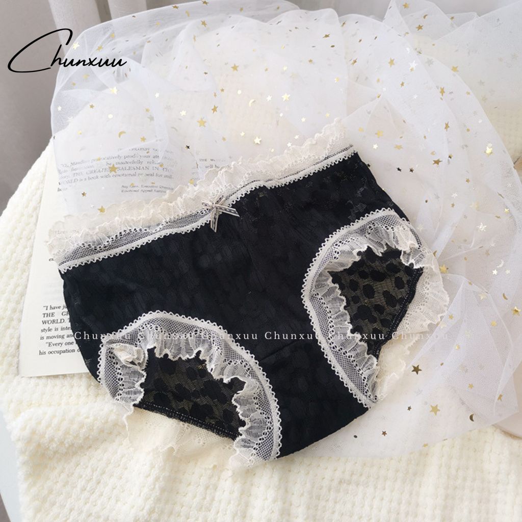 Quần lót ren nữ cao cấp CHUNXUU họa tiết phối ngọt ngào nữ tính, chất liệu mềm mại an toàn kháng khuẩn - QC75